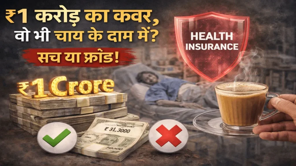 1 Crore of  health insurance in the price of a cup tea